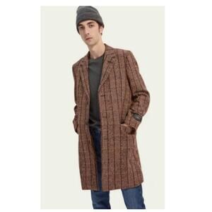 Scotch & Soda Single Breasted Overcoat Size Medium